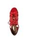 Sandália Vazados Amarração Vermelha - Marca Crysalis