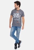 Camiseta Onbongo Estampada Grafite Mescla - Marca Onbongo