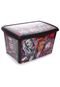 Caixa Monster High Plasútil Decora 48 L Preta - Marca Plasutil