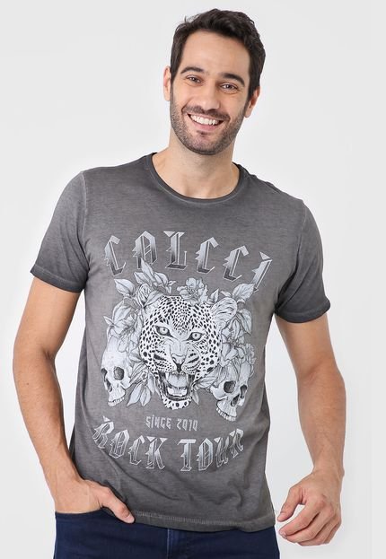 Camiseta Colcci Rock Grafite - Marca Colcci