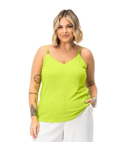Blusa Feminina De Alça Plus Size Secret Glam Verde - Marca Secret Glam