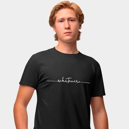 Camisa Camiseta Genuine Grit Masculina Estampada Algodão 30.1 Whatever - M - Preto - Marca Genuine