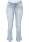 Calça Jeans Eventual Bootcut Cropped Desfiada Azul - Marca Eventual