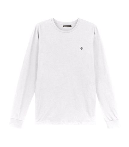 Camiseta Manga Longa Meia Malha Diametro Branco - Marca Diametro basicos