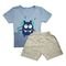 Kit com 2 Conjunto Short e Camiseta Roupas Bebê Verão Menino Azul - Marca Koala Baby