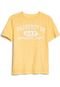 Camiseta GAP Lettering Bolso Amarela - Marca GAP