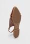 Sapatilha DAFITI SHOES Slingback Caramelo - Marca DAFITI SHOES