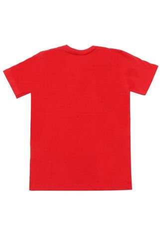 Camiseta DC Shoes Menino Frontal Vermelha