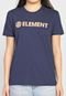 Camiseta Element Logo W Azul-Marinho - Marca Element