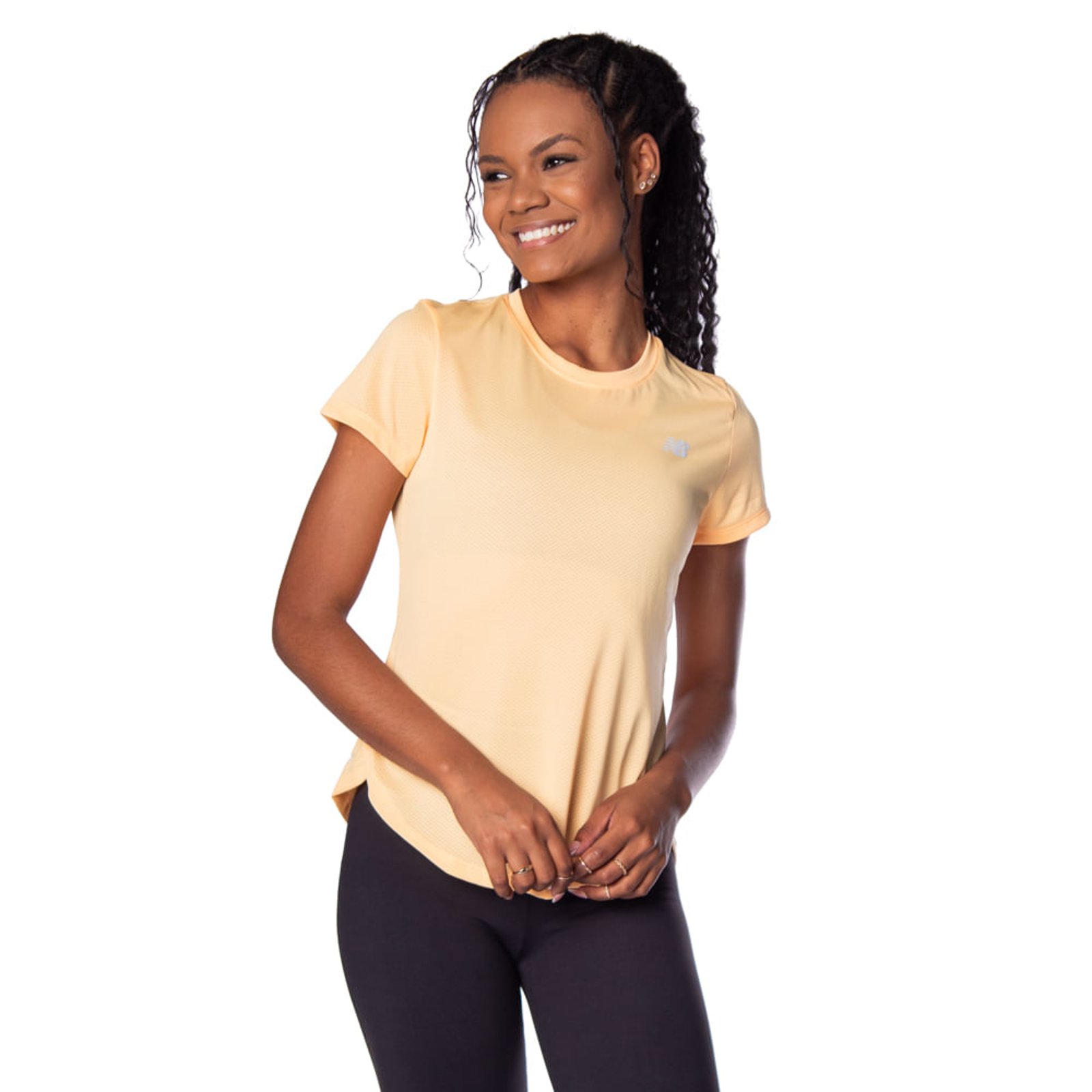 Camiseta Feminina New Balance Accelerate Coral - Marca New Balance