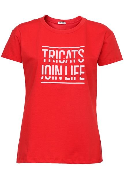 Camiseta Tricats Join Life Vermelha - Marca Tricats