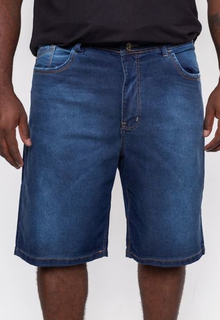 Bermuda Fatal Jeans Slim Plus Size Azul - Marca Fatal