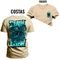 Camiseta Plus Size Unissex T-Shirt Premium Death Dow Frente Costas - Bege - Marca Nexstar