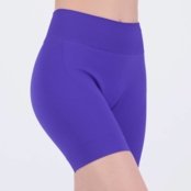 Shorts Selene Canelado Sem Costura Feminino Roxo - Marca Selene