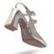 Sapato Feminino Scarpin Mery Jane Salto Grosso Napa Ouro Light - Marca Sete Sales