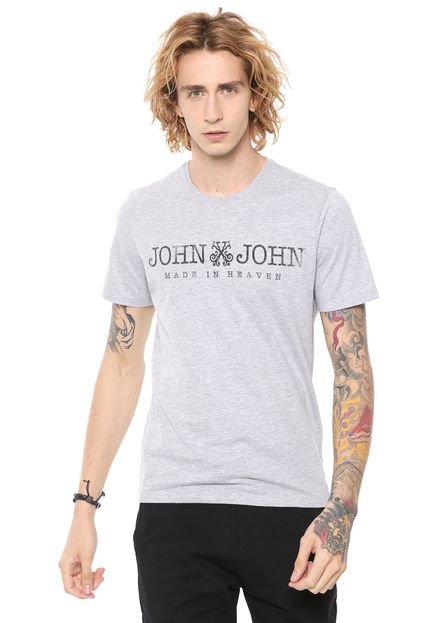 Camiseta John John Lettering Cinza - Marca John John