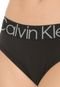 Calcinha Calvin Klein Underwear Tanga Evolution Preta - Marca Calvin Klein Underwear