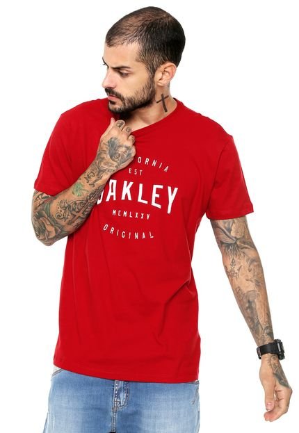 Camiseta Oakley Disruptive Tee 2.0 Vermelha - Marca Oakley