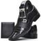 Kit de Sapato Social Envernizado SapatoFran Preto Masculino com Cinto e Carteira - Marca Bbt Footwear