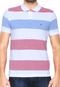 Camisa Polo Tommy Hilfiger Slim Fit Branca/Azul/Vermelha - Marca Tommy Hilfiger