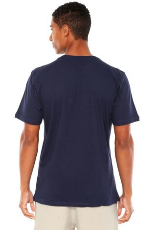 Camiseta Fatal Estampada Azul-Marinho
