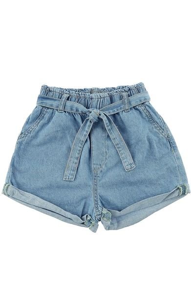 Shorts Jeans Jogger Menina 04 ao 08 Azul Azul - Marca Crawling