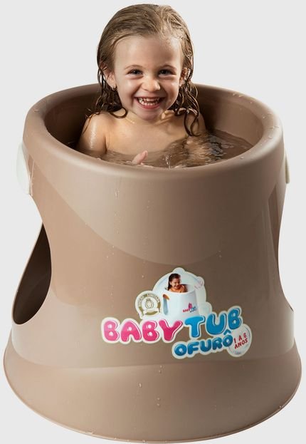 Banheira Babytub Ofurô 1 a 6 anos Dourado - Marca Baby Tub