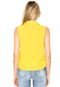 Camisa Colcci Comfort Amarração Amarela - Marca Colcci