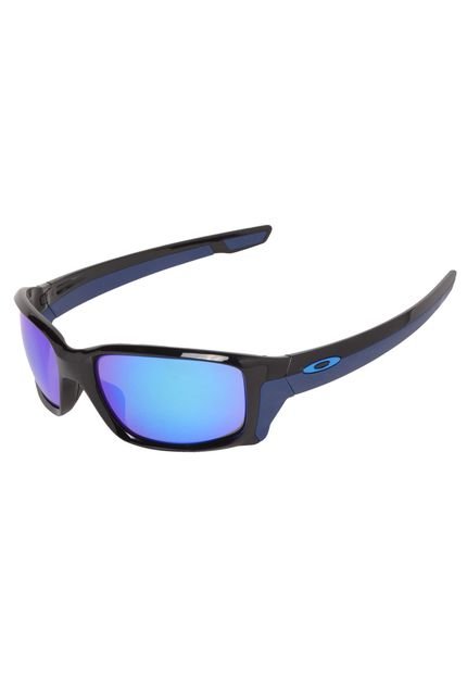 Óculos De Sol Oakley Straightlink Preto/Azul - Marca Oakley