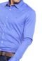 Camisa Calvin Klein Slim Fit Azul - Marca Calvin Klein
