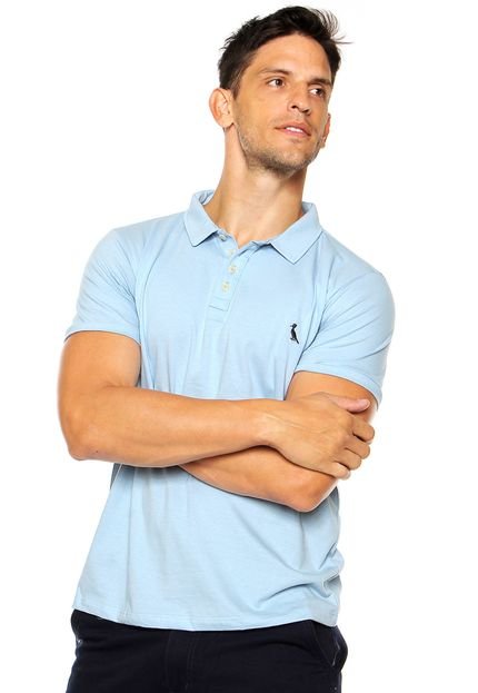 Camisa Polo Reserva Botões Azul - Marca Reserva