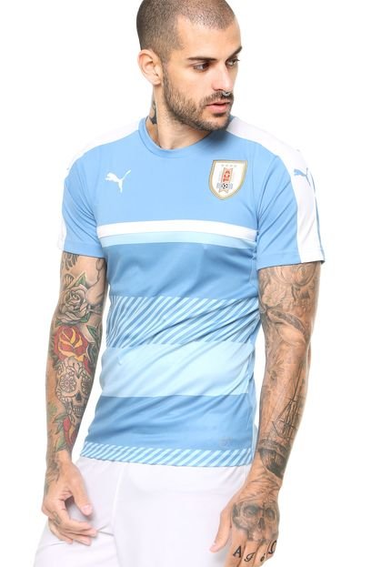 Camiseta Manga Curta Puma Uruguay Training Jersey Azul - Marca Puma