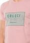Camiseta Colcci Lettering Rosa - Marca Colcci