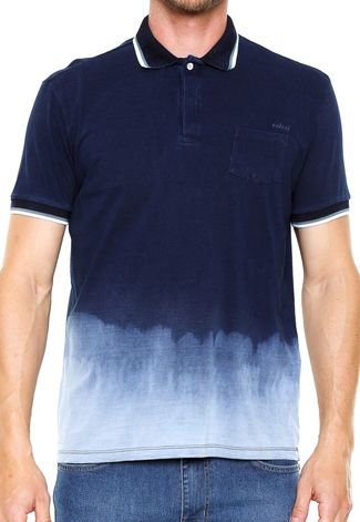 Camisa Polo Colcci Linhas Azul