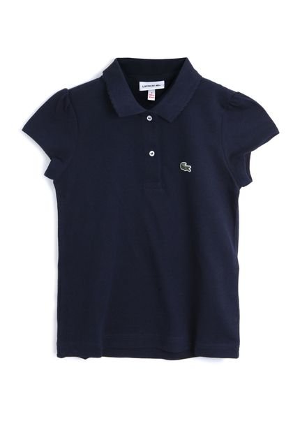 Camiseta Lacoste Kids Menino Lisa Azul-Marinho - Marca Lacoste Kids