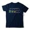 Camiseta Social Battery - Azul Marinho - Marca Studio Geek 
