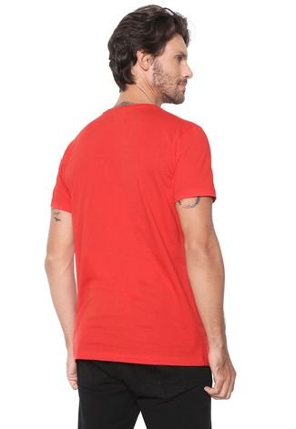 Camiseta Colcci Estampada Vermelha