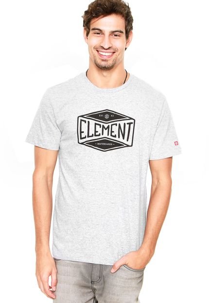 Camiseta Element Est.92 Cinza - Marca Element