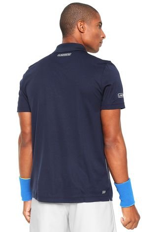 Camisa Polo Lacoste Novak Djokovic Azul-Marinho