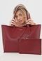 Bolsa Sacola Colcci Com Necessaire Vinho - Marca Colcci