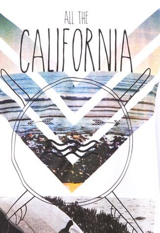 Camiseta FiveBlu California Branca