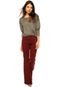 Calça Sarja Calvin Klein Jeans Flare Vermelho - Marca Calvin Klein Jeans