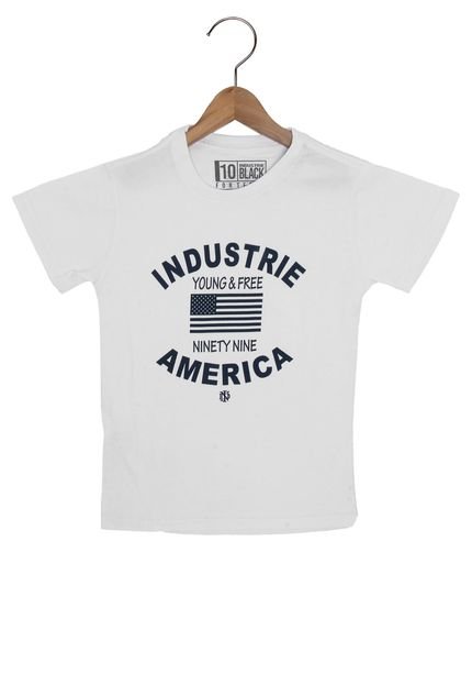 Camiseta Industrie Manga Curta Menino Branco - Marca Industrie