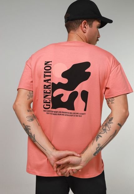 Camiseta Forever 21 Generation Coral - Marca Forever 21