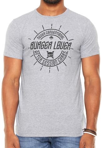 Camiseta Juice It Burguer Lover Cinza