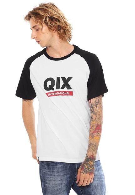 Camiseta Qix Raglan Branca - Marca Qix
