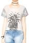Camiseta Cropped Roxy Vintage Pineapple Waves Bege - Marca Roxy