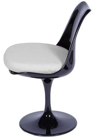 Cadeira Saarinen Sem Braço Com Almofada OR Design Preto