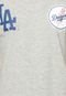 Camiseta Manga Curta New Era Los Angeles Dodgers Cinza - Marca New Era