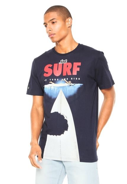 Camiseta ...Lost Surf Lost Azul-Marinho - Marca ...Lost
